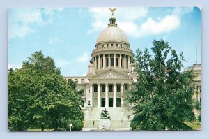 State Capitol Building Jackson Mississippi MS Chrome Postcard N5