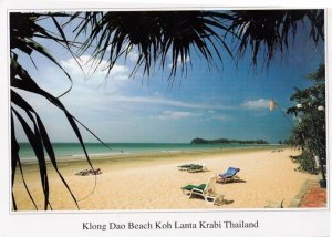 Klong Dao Beach Koh Lanta Krabi Thailand Postcard