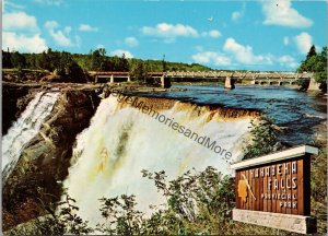 Kakabeka Falls & Legend of the Green Mantle Ontario Canada Postcard PC358