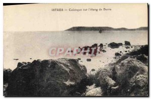 Postcard Old Istres cove on the Etang de Berre