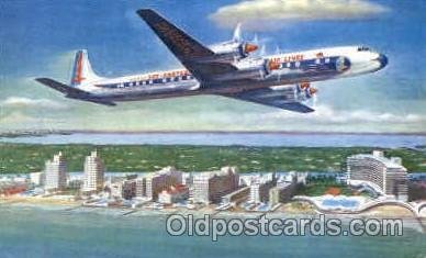 Eastern Airlines Golden Falcon (DC-7B) Airplane, Airport 1957 