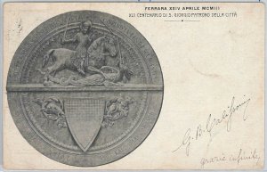 49482   CARTOLINA d'Epoca -  FERRARA citta' - SAN GIORGIO 1904