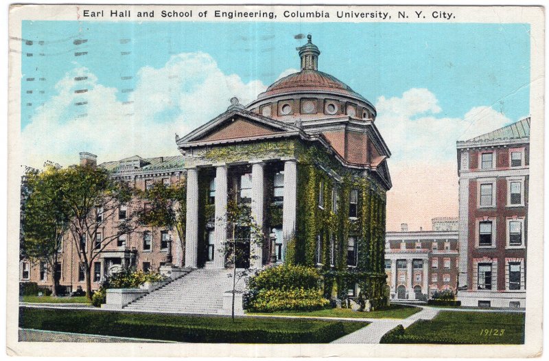 Columbia University, N.Y. City, Earl Hall and School of Engineering