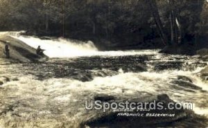 Menominee Reservation Real Photo - Rainbow Falls, Wisconsin WI  