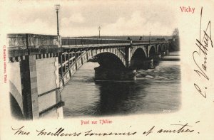 France Vichy Pont sur l'Allier Vintage Postcard 04.16