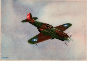 Curtiss Tomahawk Aircraft Vintage Postcard BS16