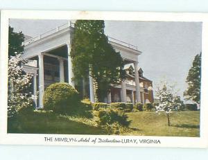 Unused 1950's MIMSLYN HOTEL Luray Virginia VA Q5171