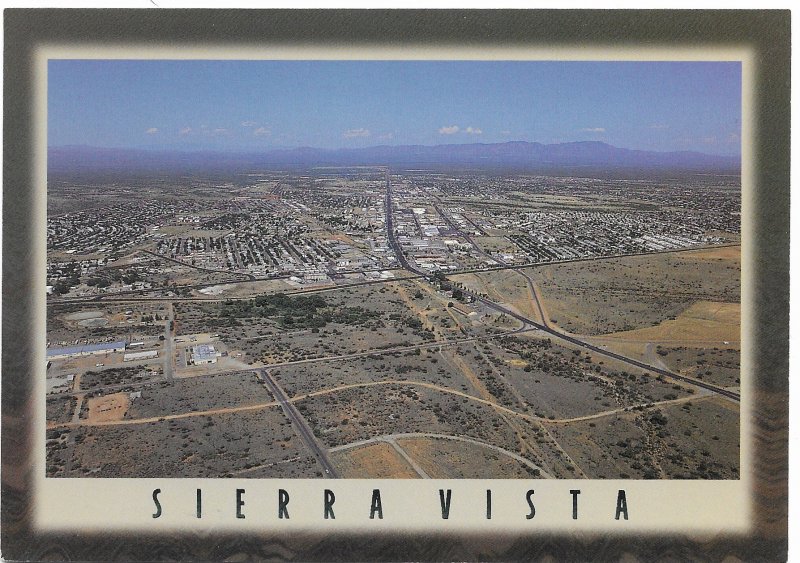 US  Unused. Sierra Vista, Arizona. Aerial View.