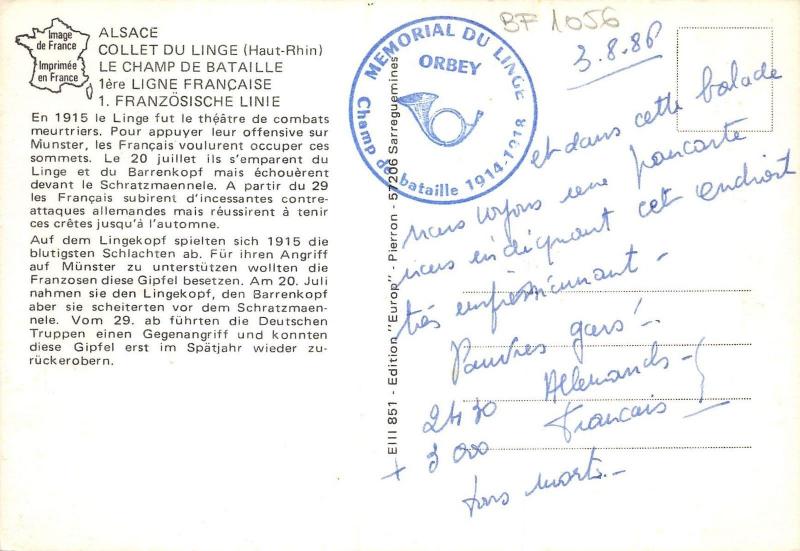 BF1056 collet du linge le champ de bataille   France