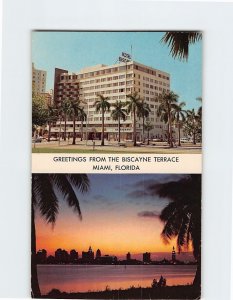 Postcard Greetings From The Biscayne Terrace, Miami, Florida