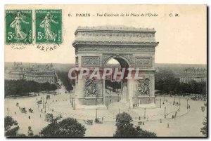Old Postcard Paris General view of the Place de l'Etoile