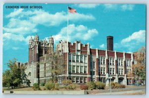 1960 Camden New Jersey Postcard High School Baird Avenue Park Boulevard Building