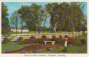 Kentucky Lexington Scene At Horse Cemetery Calumet Farm