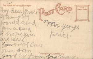 Washington's Birthday George Washington American Eagle Patriotic Postcard