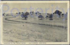 PARADING TO THE TARGET AREA CAMP ROBERTS CA