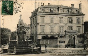 CPA Clermont-Ferrand Fontaine d'Amboise et la Banque FRANCE (1302960)