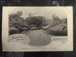 Mint RPPC Real Photo Postcard Missionary Baringa Balolo Congo Village View