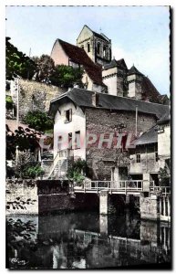 Old Postcard La Roche Posay Les Bains Vienna the fortified church XII XIV S a...