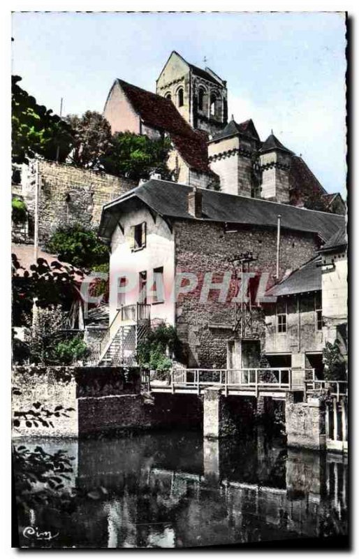 Old Postcard La Roche Posay Les Bains Vienna the fortified church XII XIV S a...