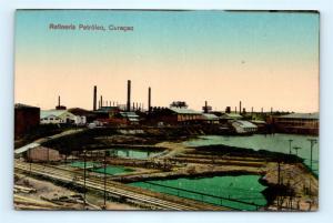 Postcard DWI Curacao Petroleum Refinery  G17