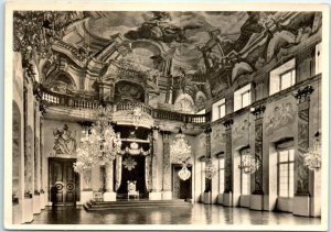 M-17572 Order Hall with Throne Chair Ludwigsburg Residential Palace Germany