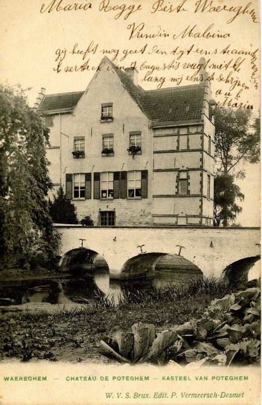 Belgium - Waereghem. Chateau de Poteghem