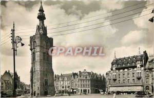 Postcard Modern Bethune La Grande Place and the Belfry