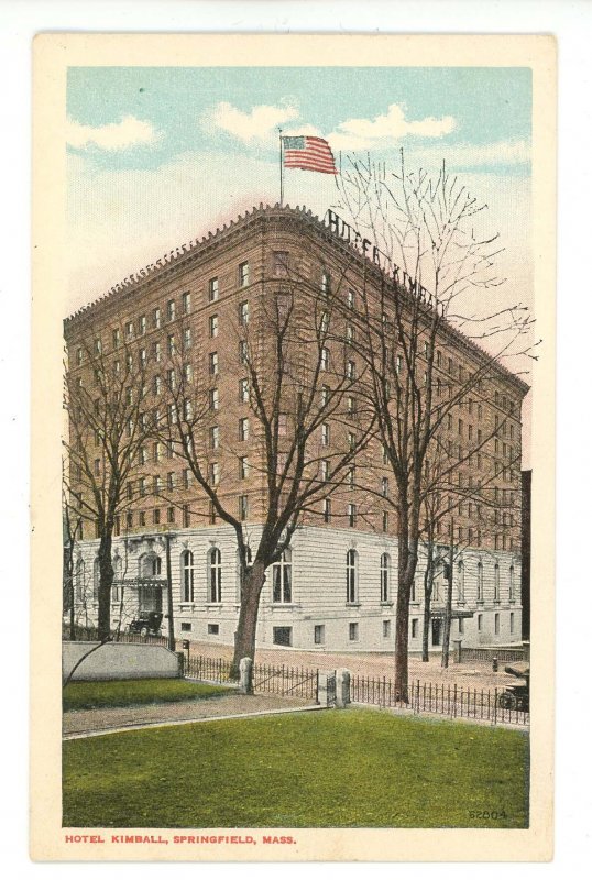 MA - Springfield. Hotel Kimball at Bridge & Chestnut Streets