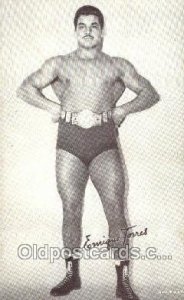 Emique Torres non postcard backing - Wrestler, Wrestling Unused light indenta...