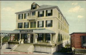Nantucket MA Springfield House c1910 Postcard EXC CONDITION