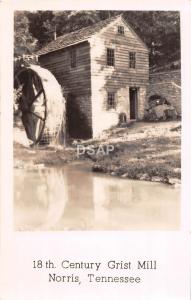 C66/ Norris Tennessee Tn Postcard Real Photo RPPC c50s 18th Century Grist Mill 3