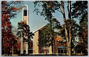 Vtg New Canaan Connecticut CT St Marks Episcopal Church Chrome View Postcard