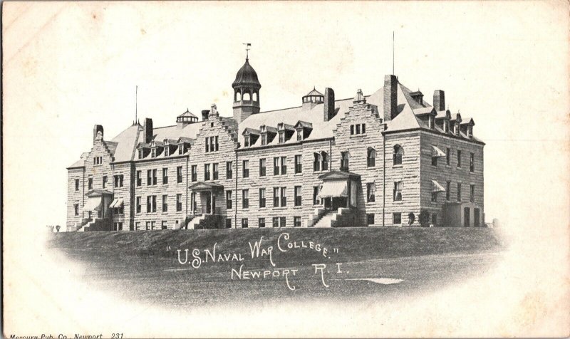 U.S. Naval War College, Newport RI Undivided Back Vintage Postcard P50