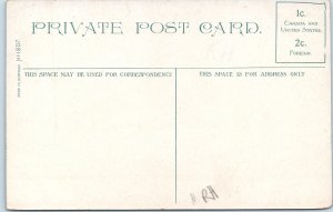 c1900s St. John NB Queen Square Postcard Victorian Mansions Path Park Germany