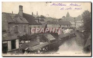 Old Postcard Vierzon Lavoirs on Yevre