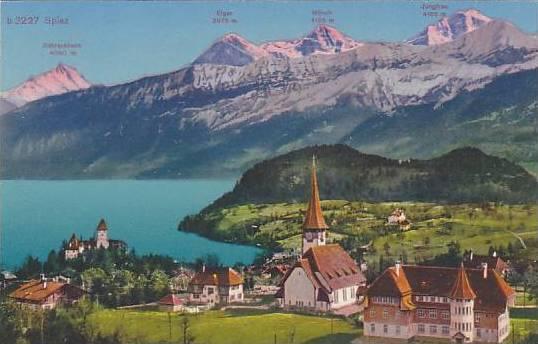 Switzerland Berne SPIEZ -   & Moutains - Junfrau, Monch,