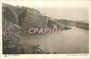 Old Postcard Plogoff Porz Loubouz Caves