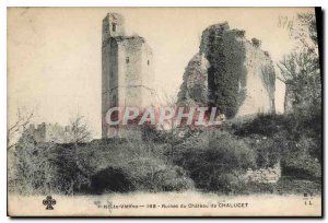 Old Postcard Haute Vienne Ruins of Castle Chalucet