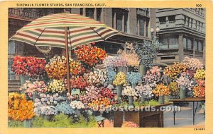Sidewalk Flower Stand - San Francisco, California CA  