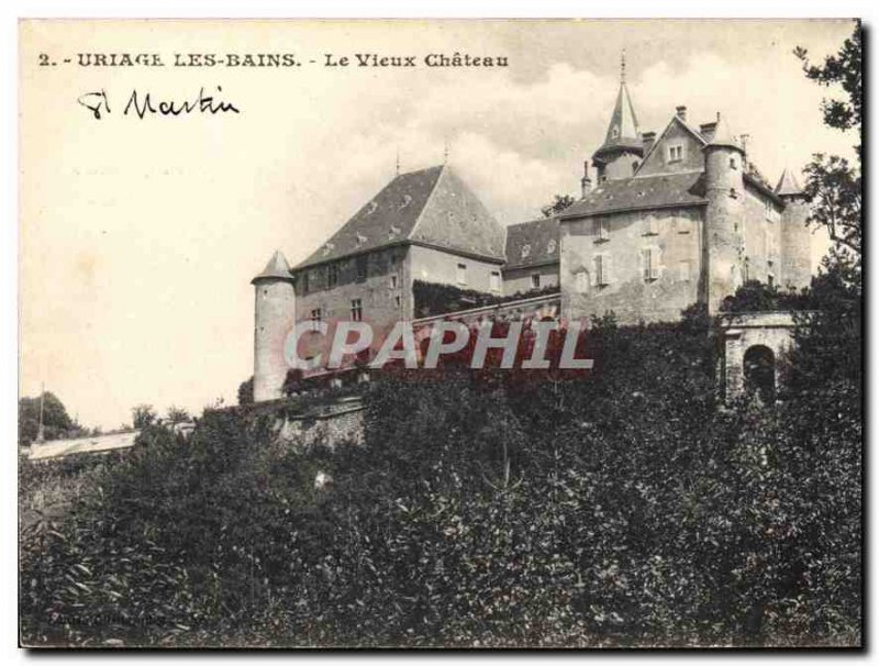 Old Postcard Uriage les Bains Le Vieux Chateau