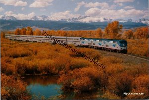 The Amtrak California Zephyr Traveling Toward Granby Colorado Postcard PC238