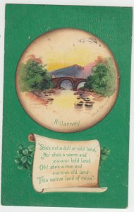 P2633 old postcard killarney irish the natice land of mine