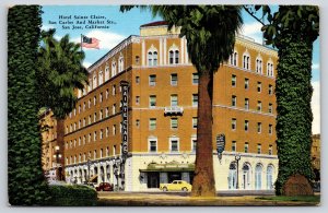 San Jose California~Hotel Sainte Claire~San Carlos & Market Sts~1945 Linen PC