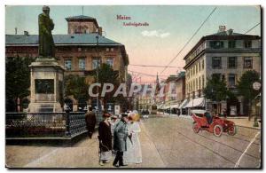 Germany Mainz Old Postcard Ludwigstrasse