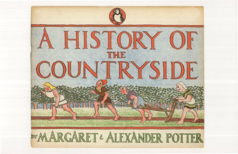 A History Of Our Countryside 1944 Puffin Book Postcard