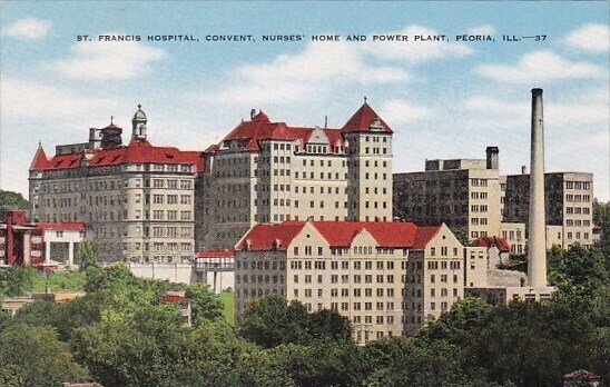 Saint Francis Hospital Convent Nurses Home And Power Plant Peoria Illinois