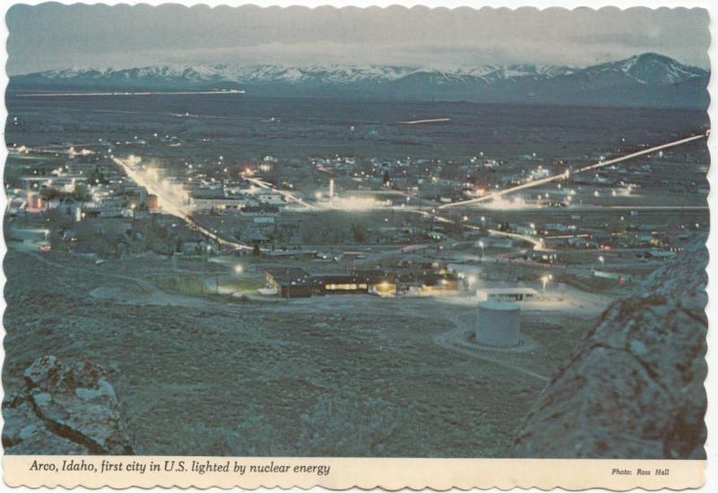 Arco, Idaho, first city in U.S. lighted by nuclear energy, unused Postcard