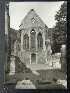 Wales Llangollen VALLE CRUCIS ABBEY The Nave Old RP Postcard by Ministry of Work