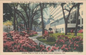 Postcard Front Hotel Edgewater Gulf Hotel Gulfport Biloxi Edgewater Park MS