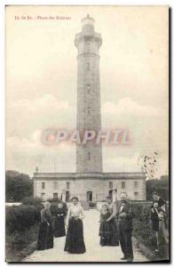 Old Postcard Lighthouse Ile de Re Whales